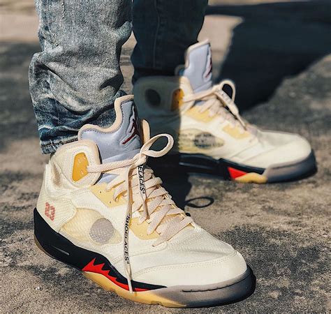 jordan 5 off white sails.